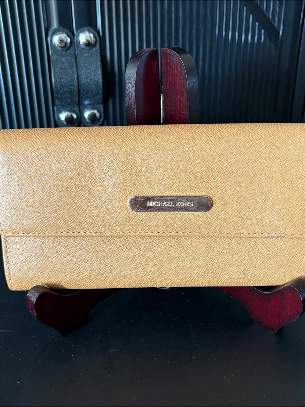 Michael Kors Tan Saffiano Leather Continental Wallet